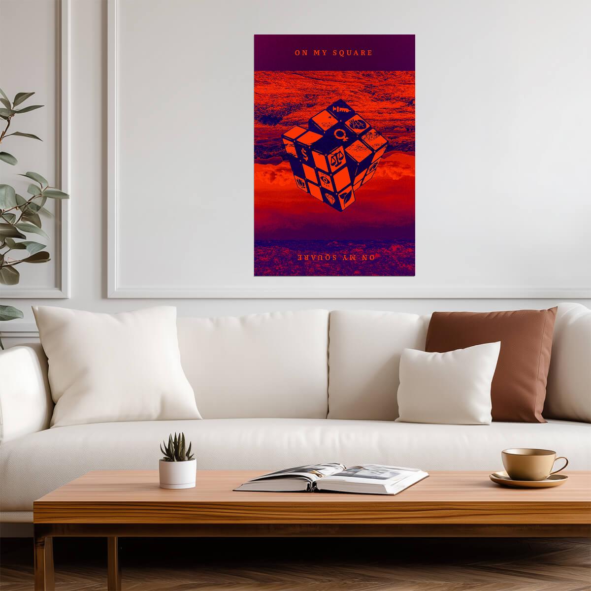 Waterr & K-Sluggah On My Square | Album Cover Poster | Hip Hop Wall Art