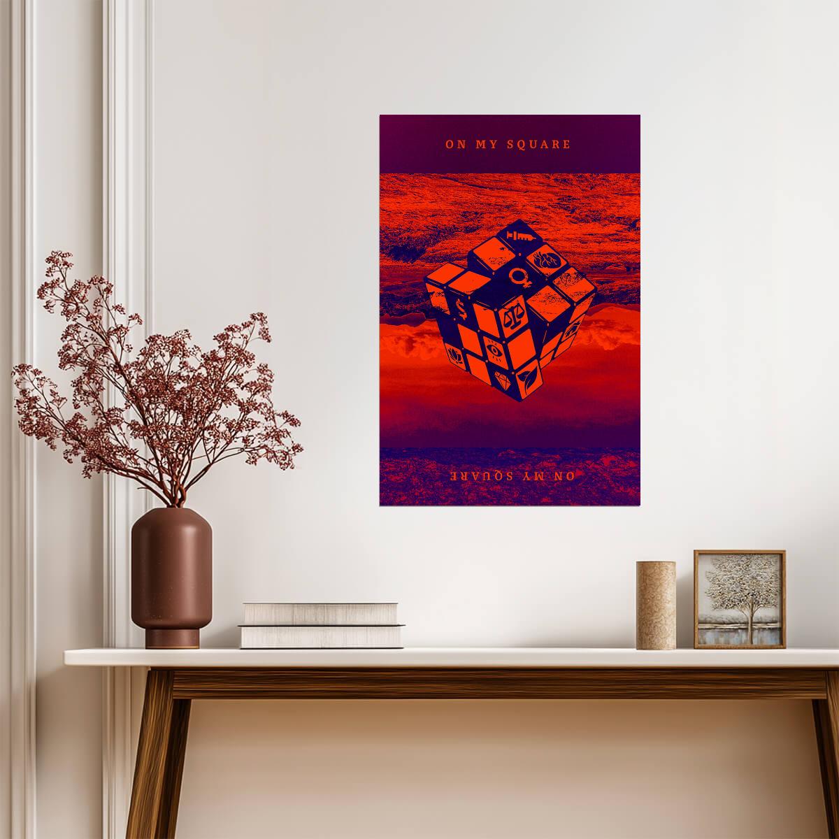 Waterr & K-Sluggah On My Square | Album Cover Poster | Hip Hop Wall Art
