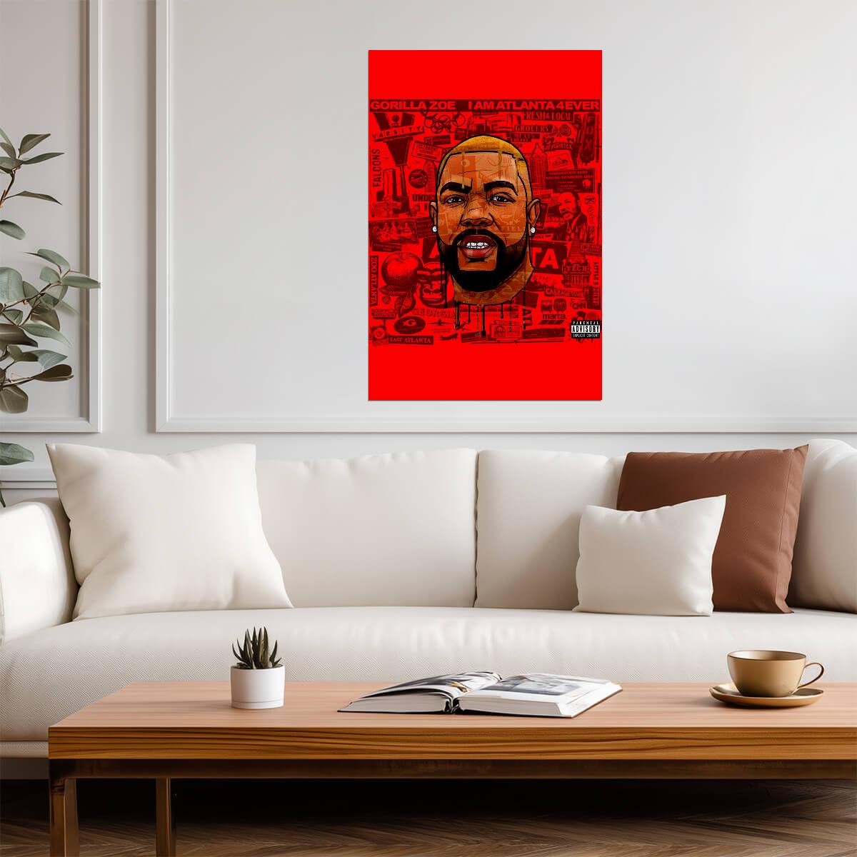 Gorilla Zoe I Am Atlanta 4 Ever | Album Cover Poster | Hip Hop Wall Art