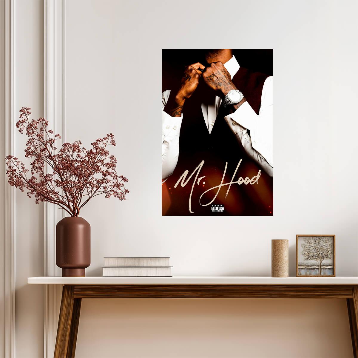 Ace Hood Mr. Hood | Album Cover Poster | Hip Hop Wall Art