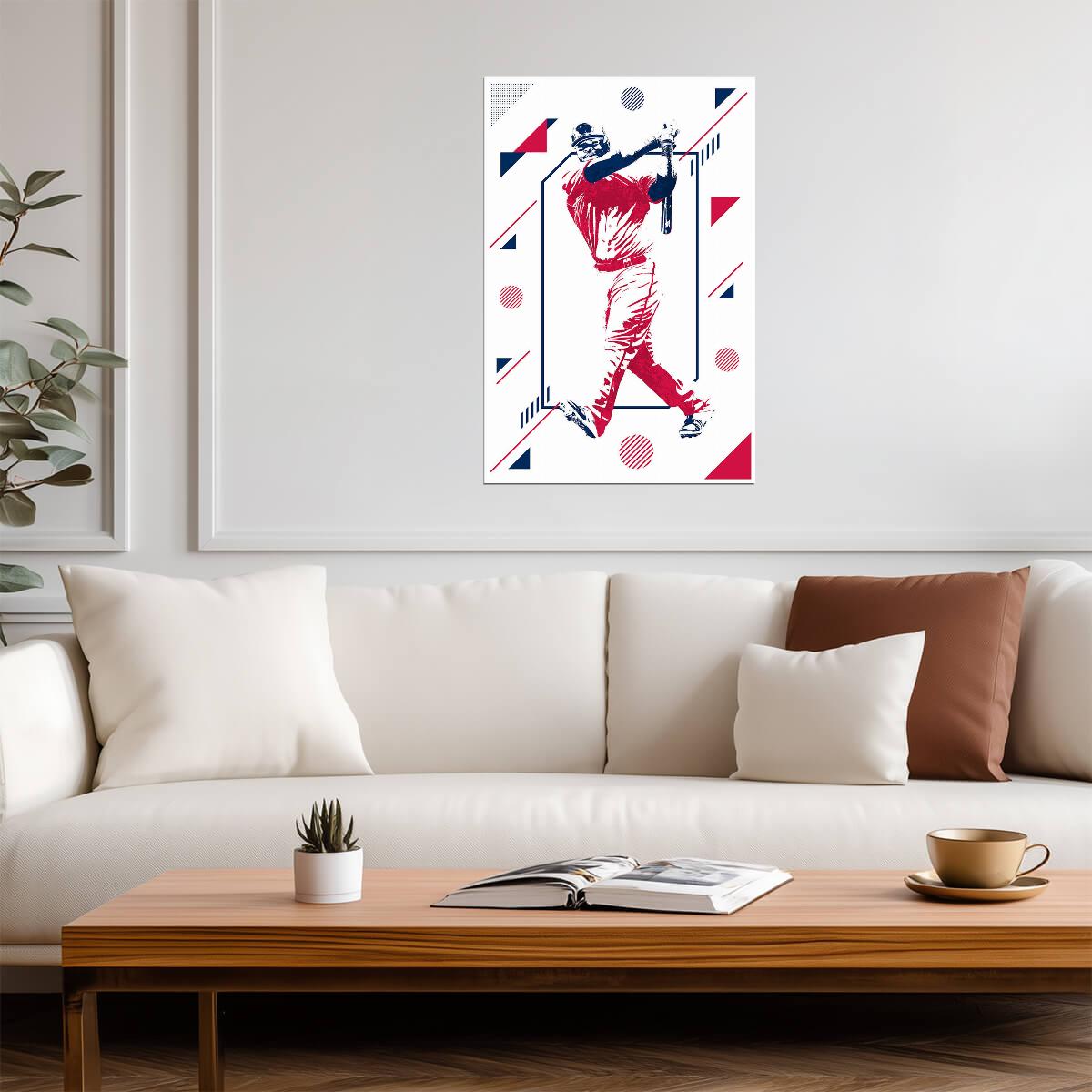 Miguel Sano Minnesota Twins | Geometric Art Style | Modern Baseball Poster - Sports Poster