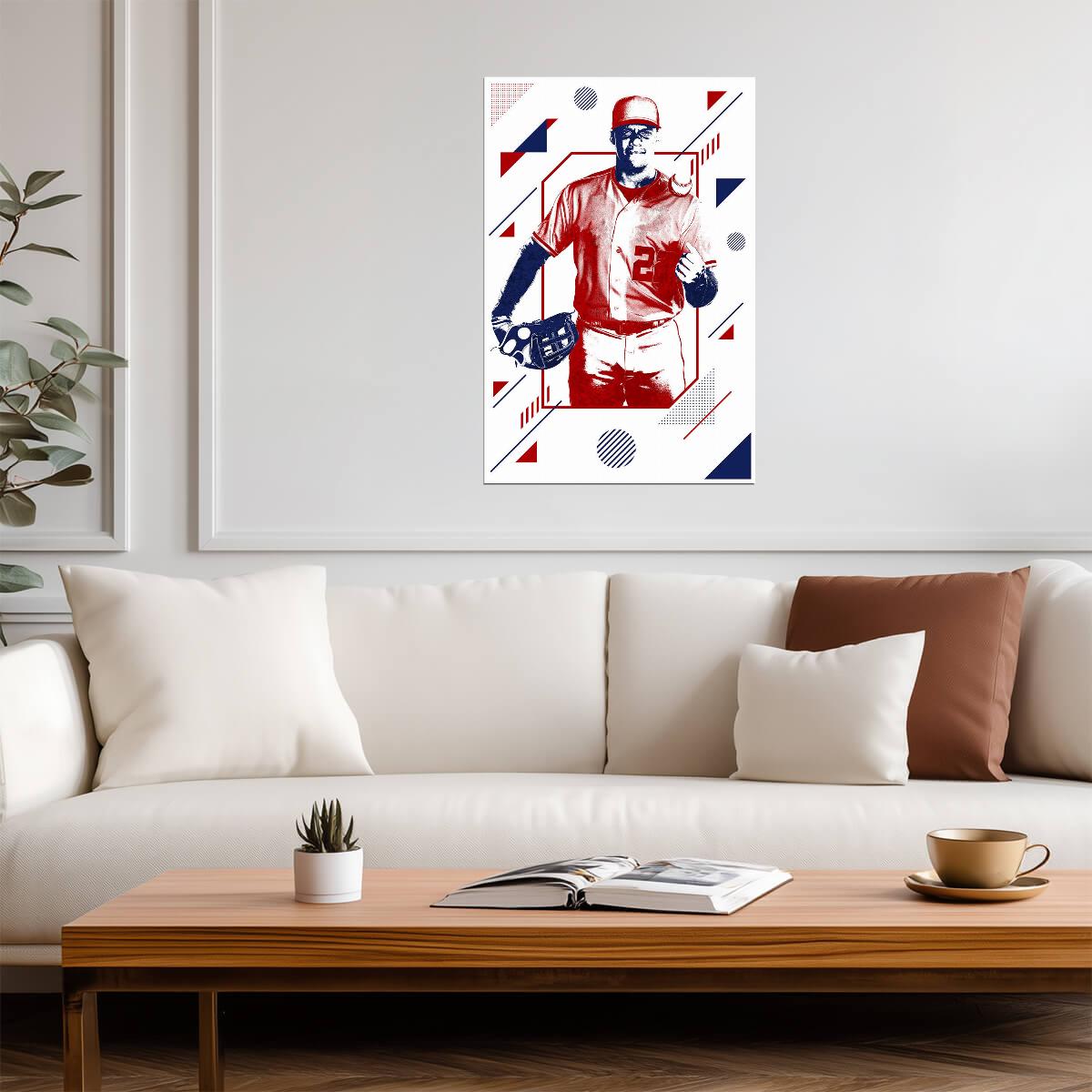 Juan Soto Washington Nationals | Geometric Art Style | Modern Baseball Poster - Sports Poster
