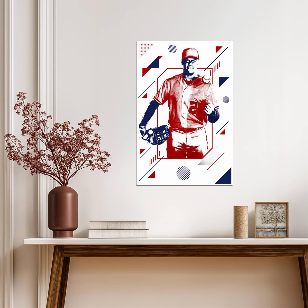 Juan Soto Washington Nationals | Geometric Art Style | Modern Baseball Poster - Sports Poster