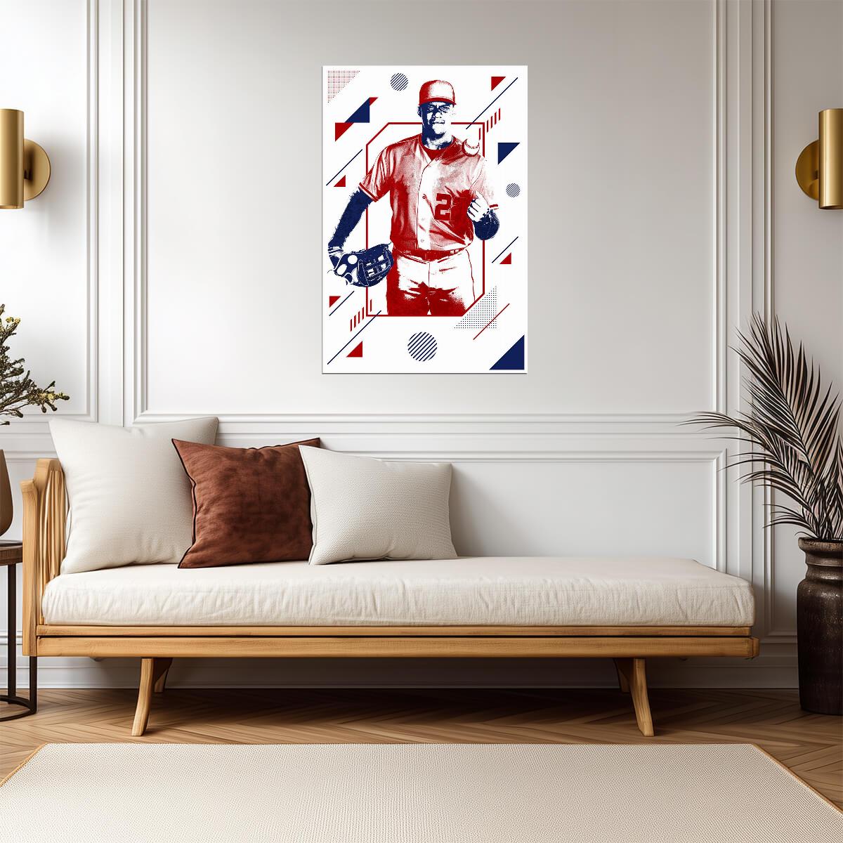 Juan Soto Washington Nationals | Geometric Art Style | Modern Baseball Poster - Sports Poster