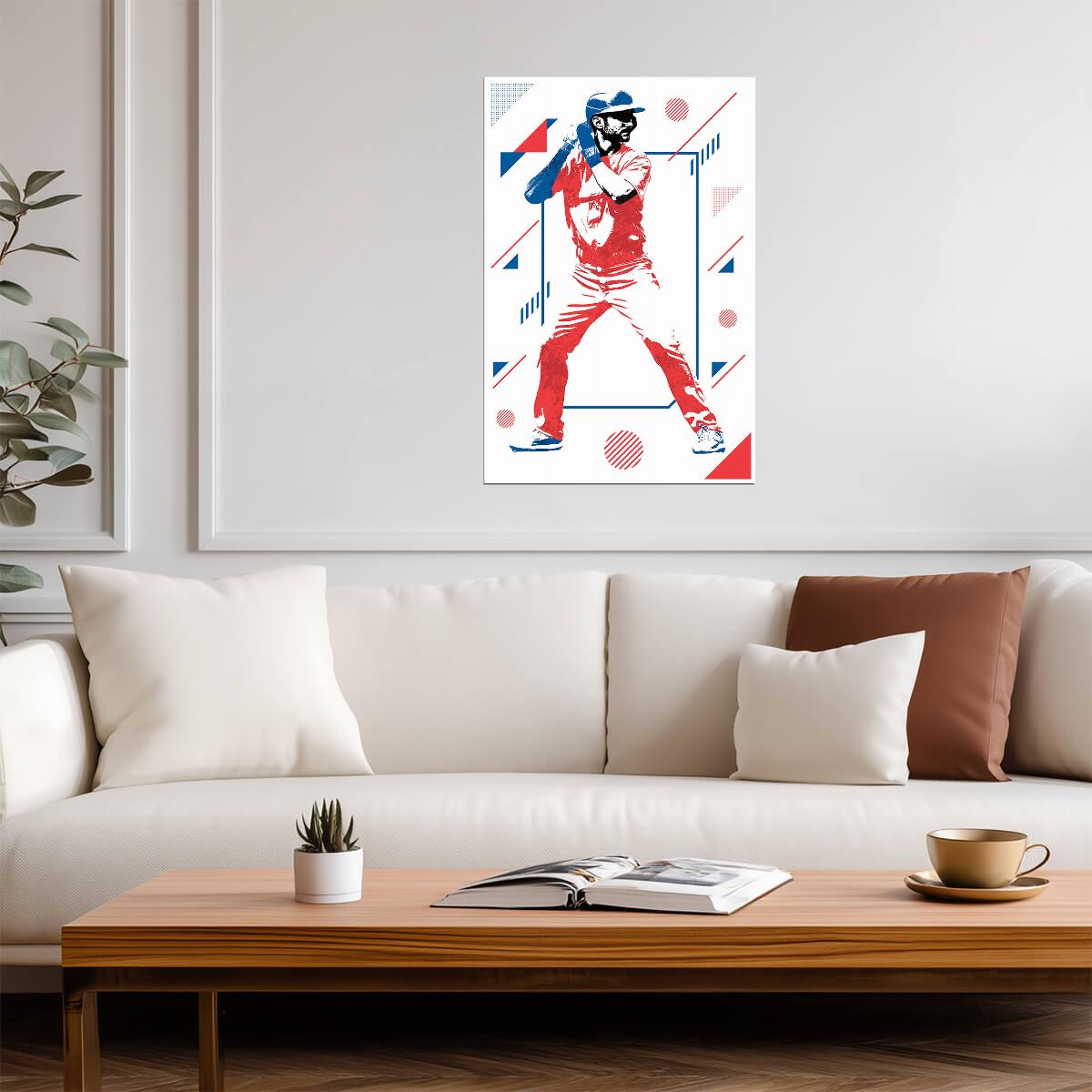 Trea Turner Los Angeles Dodgers | Geometric Art Style | Modern Baseball Poster - Sports Poster