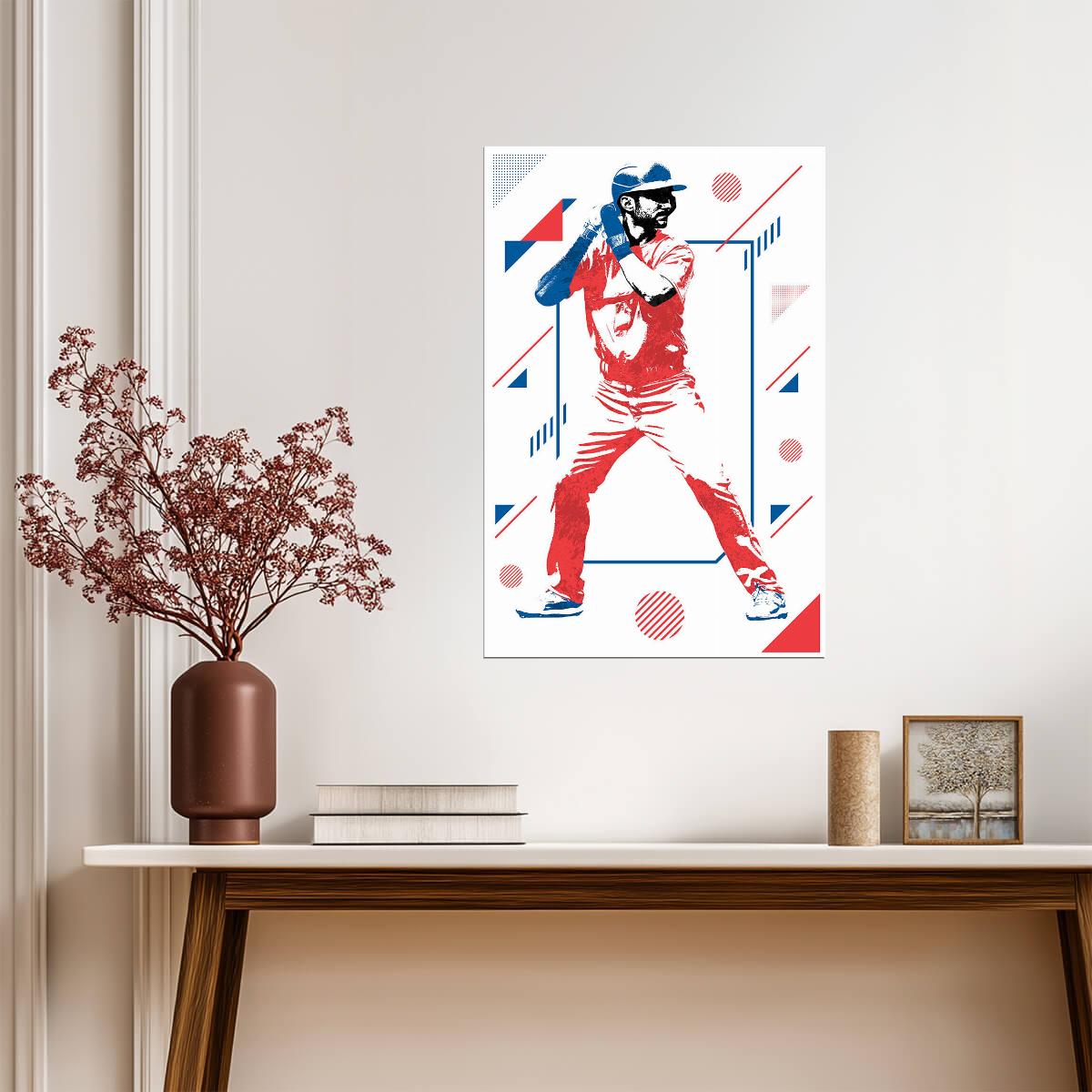 Trea Turner Los Angeles Dodgers | Geometric Art Style | Modern Baseball Poster - Sports Poster