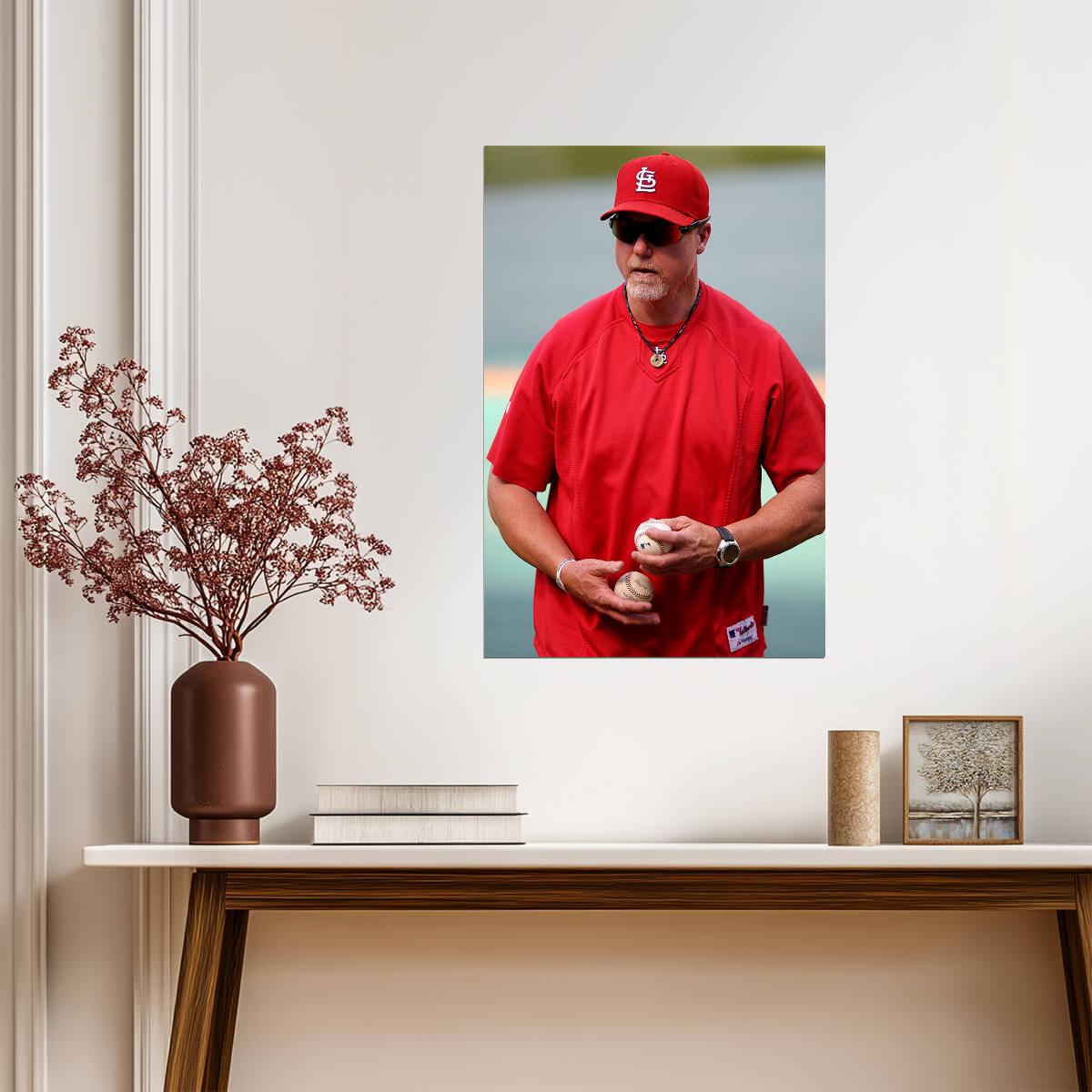 Mark McGwire St. Louis Cardinals | Coaching Photo | Baseball Legend Poster - Sports Poster