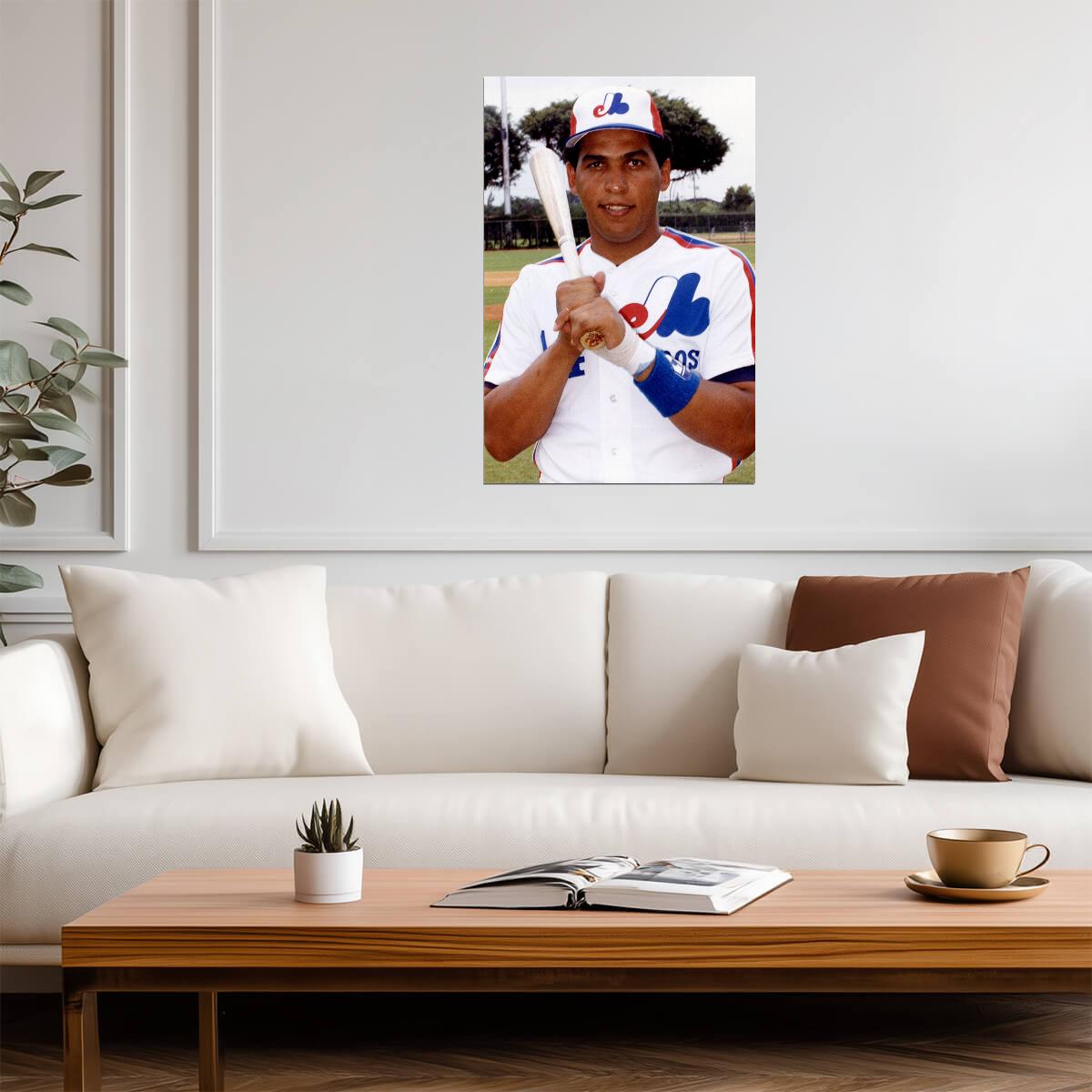 Andres Galarraga Montreal Expos | Vintage Baseball Card Poster | Sports Wall Art - Vintage & Retro Poster