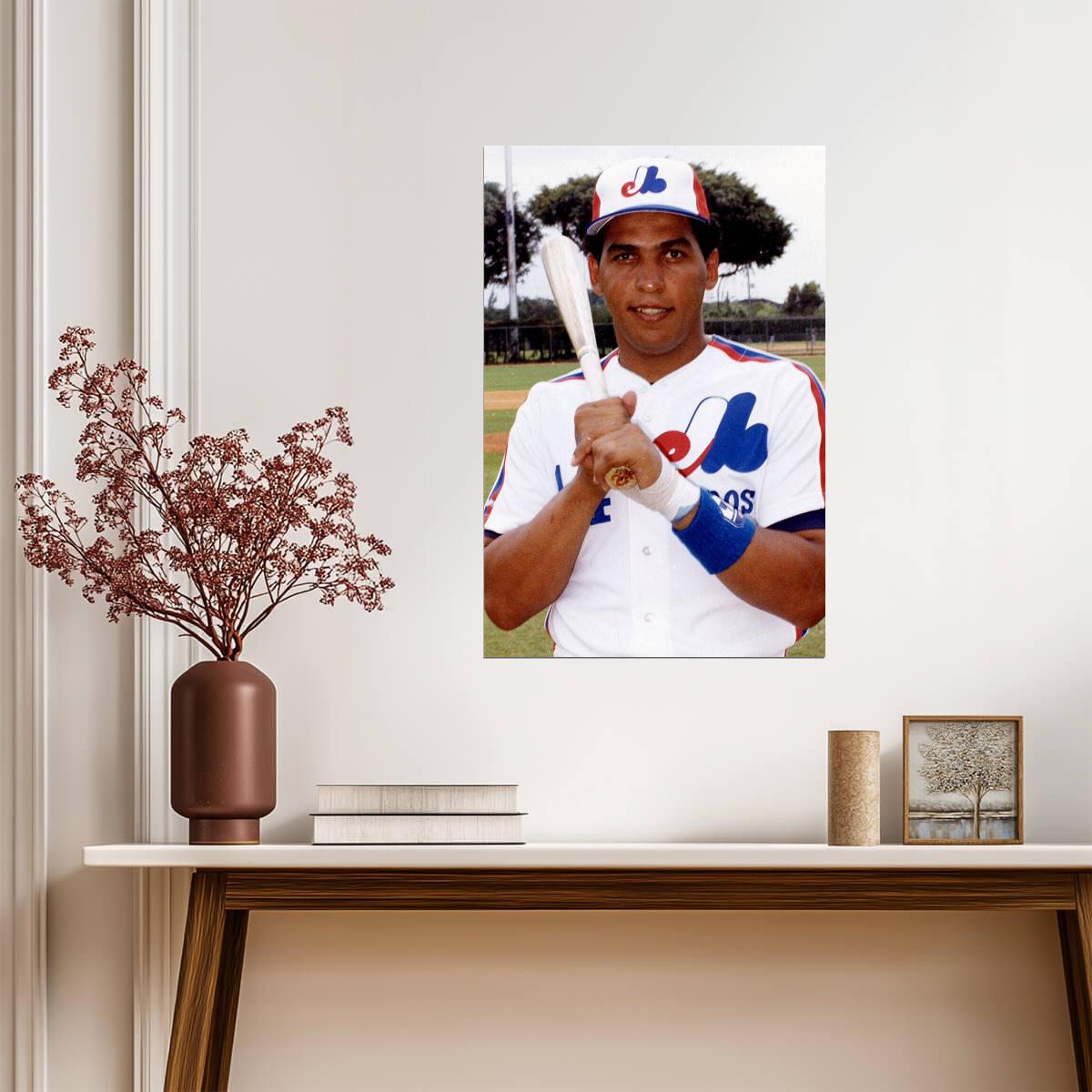 Andres Galarraga Montreal Expos | Vintage Baseball Card Poster | Sports Wall Art - Vintage & Retro Poster