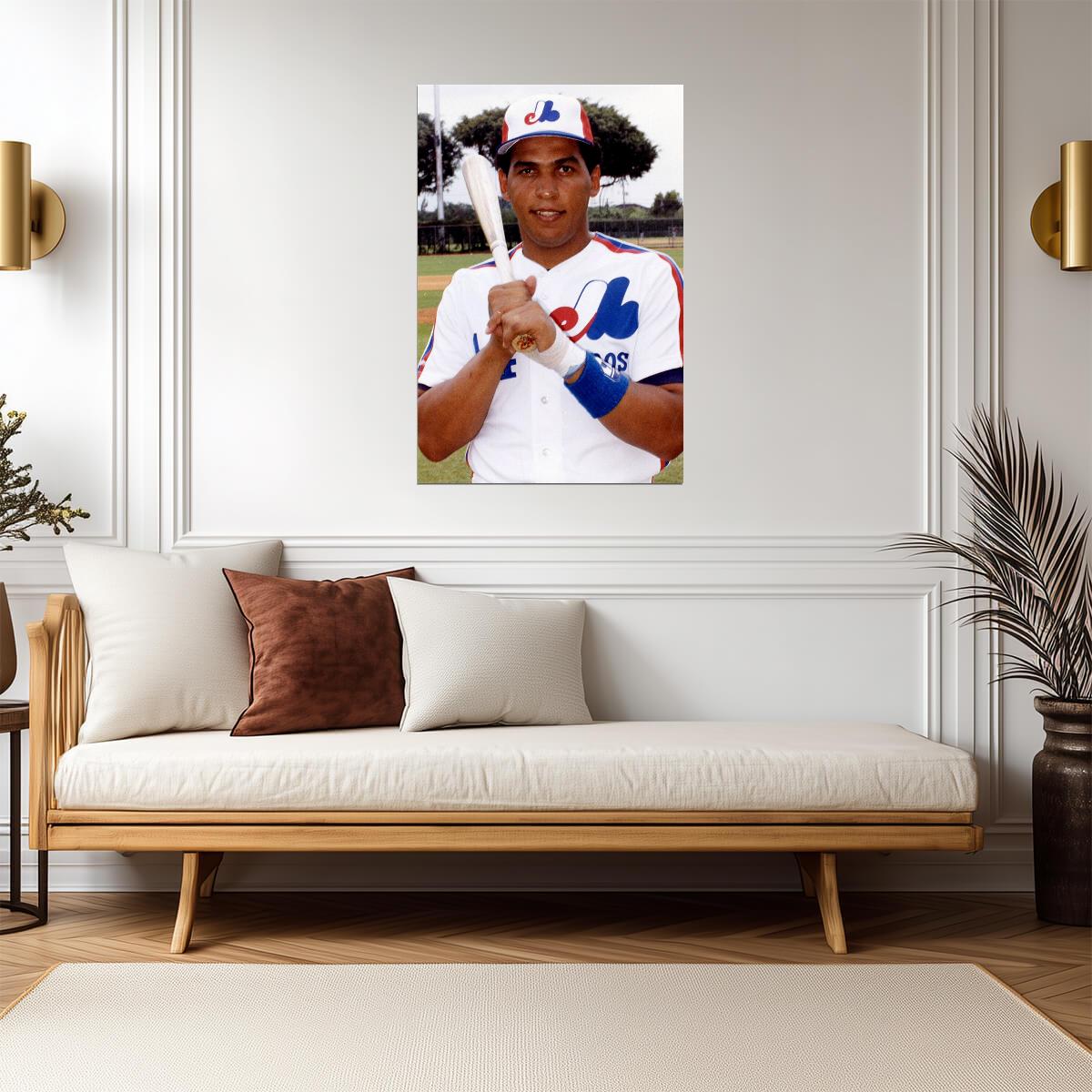 Andres Galarraga Montreal Expos | Vintage Baseball Card Poster | Sports Wall Art - Vintage & Retro Poster