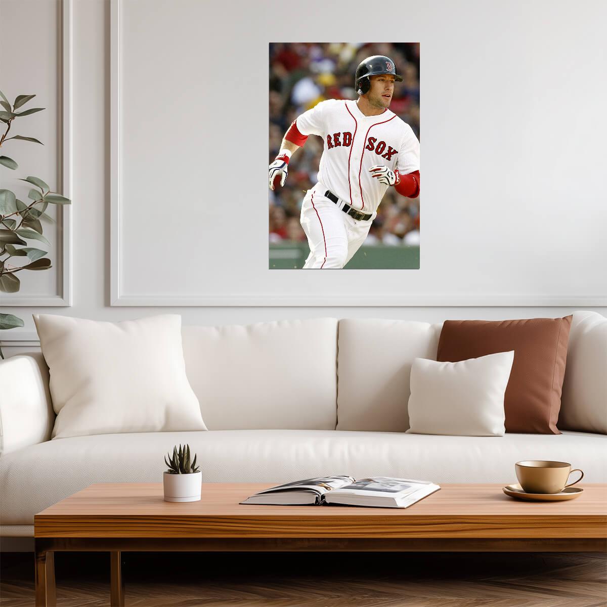 J.D. Drew Boston Red Sox | Game Action Photo | Baseball Player Poster - Sports Poster