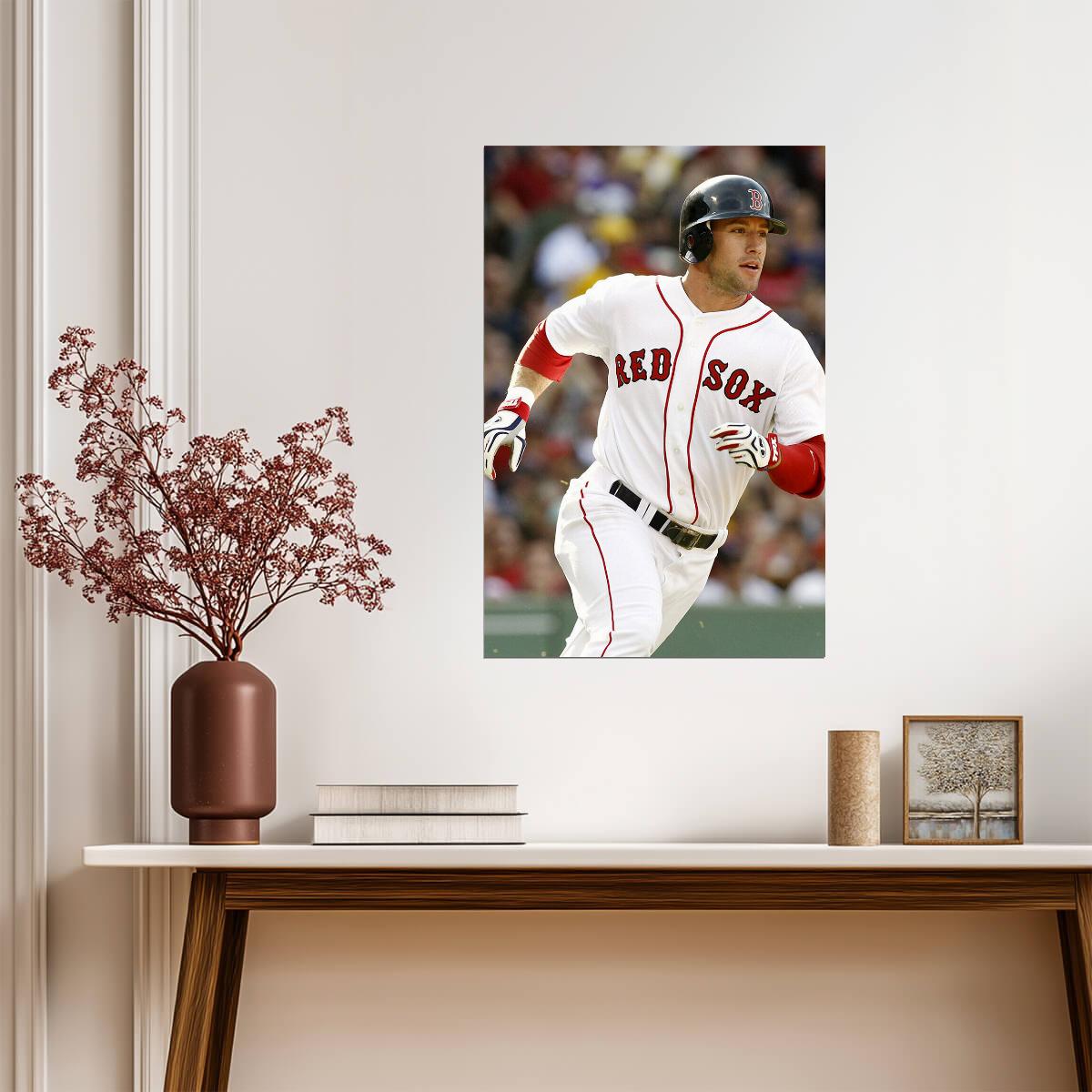 J.D. Drew Boston Red Sox | Game Action Photo | Baseball Player Poster - Sports Poster