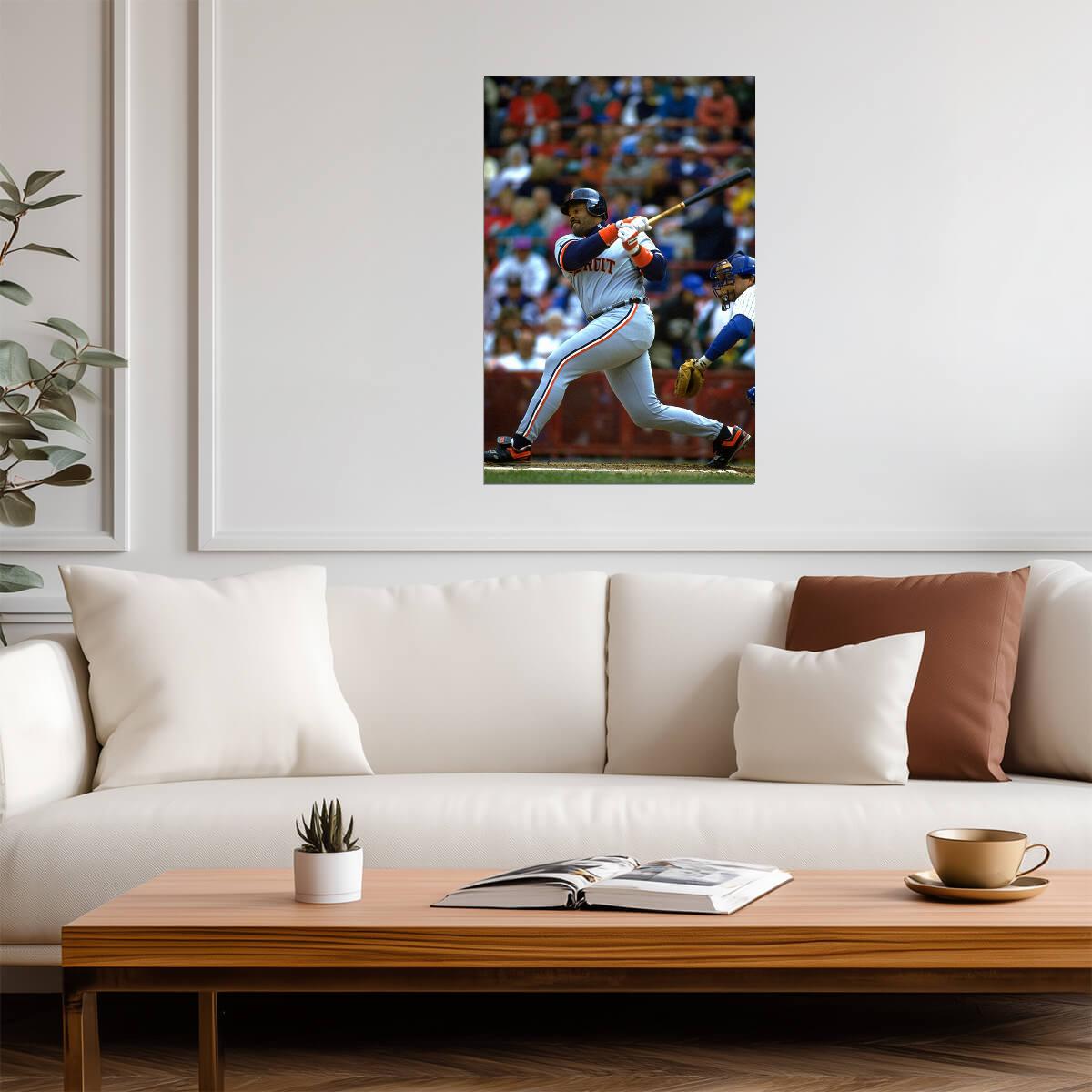 Cecil Fielder Detroit Tigers | At Bat Photo | Vintage Baseball Poster - Sports Poster