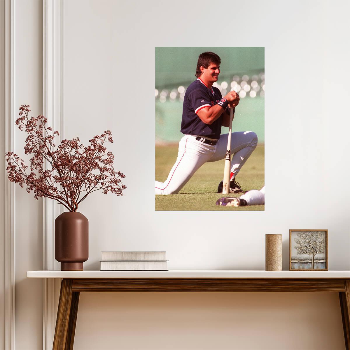 Jose Canseco Boston Red Sox | Player Portrait | Vintage Baseball Poster - Sports Poster