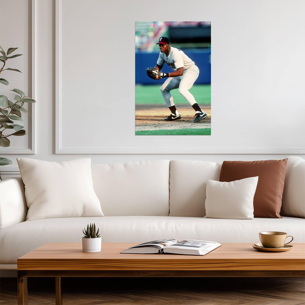 Frank Thomas Chicago White Sox | Hitting Action | Baseball Hall of Fame Poster - Sports Poster