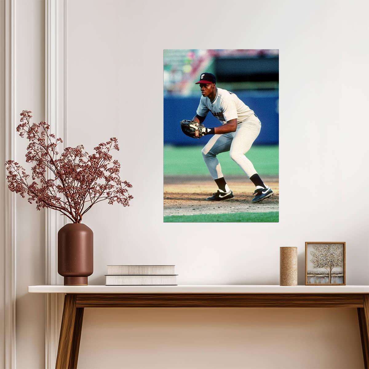 Frank Thomas Chicago White Sox | Hitting Action | Baseball Hall of Fame Poster - Sports Poster