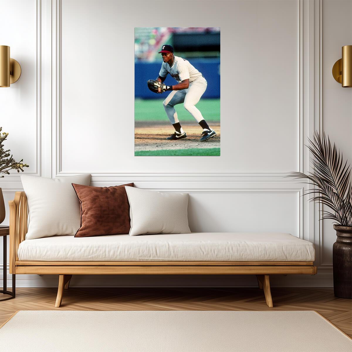 Frank Thomas Chicago White Sox | Hitting Action | Baseball Hall of Fame Poster - Sports Poster