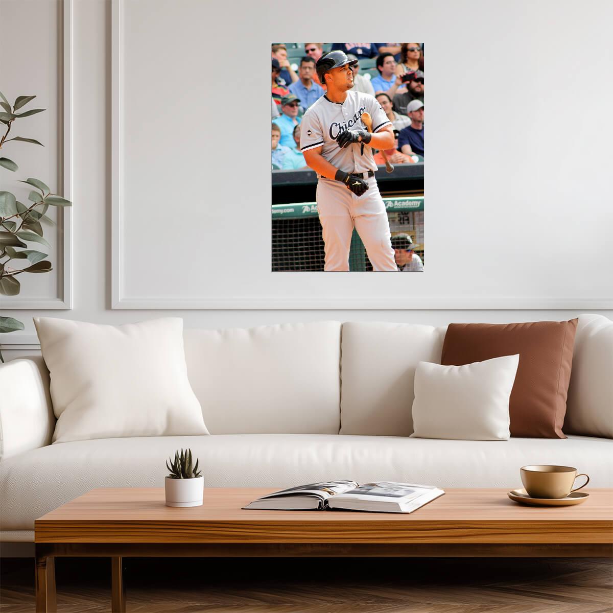 Jose Abreu Chicago White Sox | At Bat Stance | Baseball Player Poster - Sports Poster