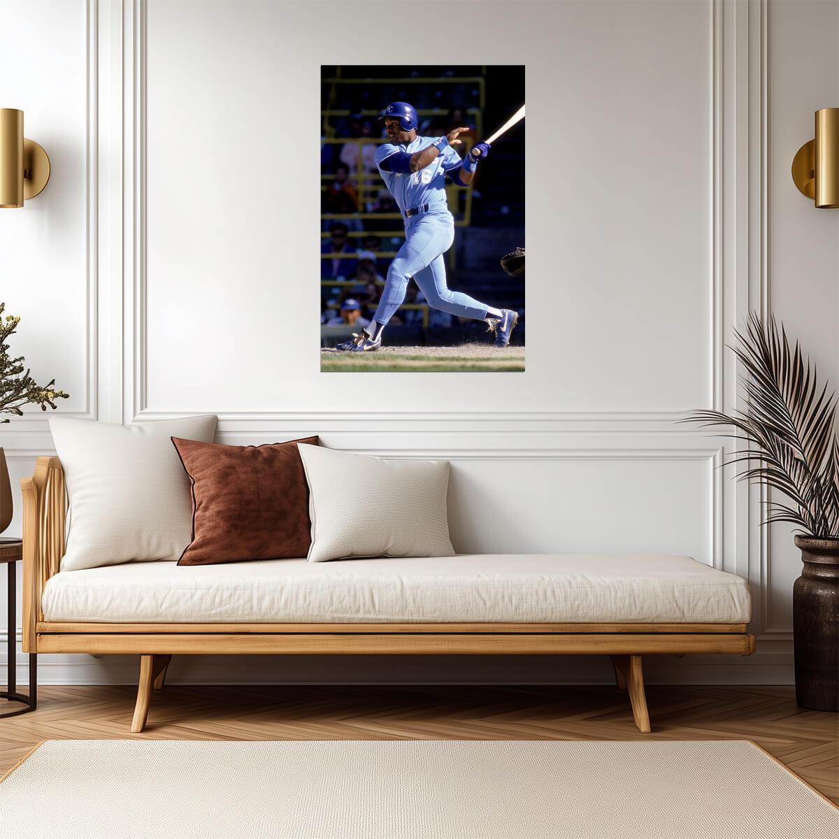 Bo Jackson Kansas City Royals | At Bat Stance | Dual-Sport Legend Poster - Sports Poster