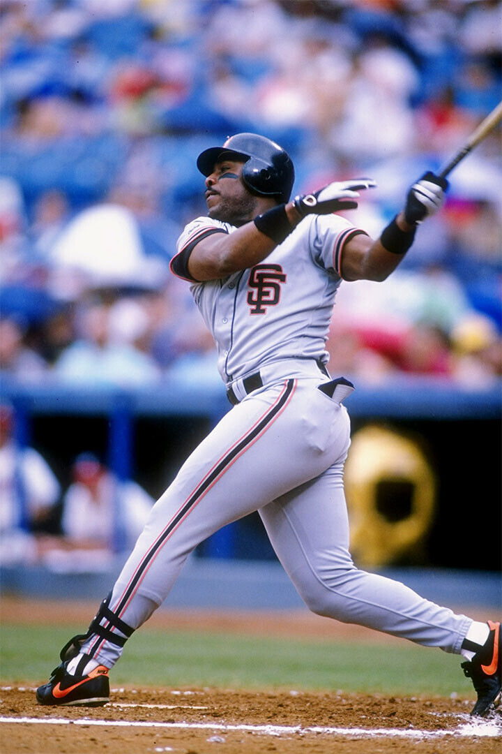 Kevin Mitchell San Francisco Giants | Hitting Action | Vintage Baseball Poster - Sports Poster