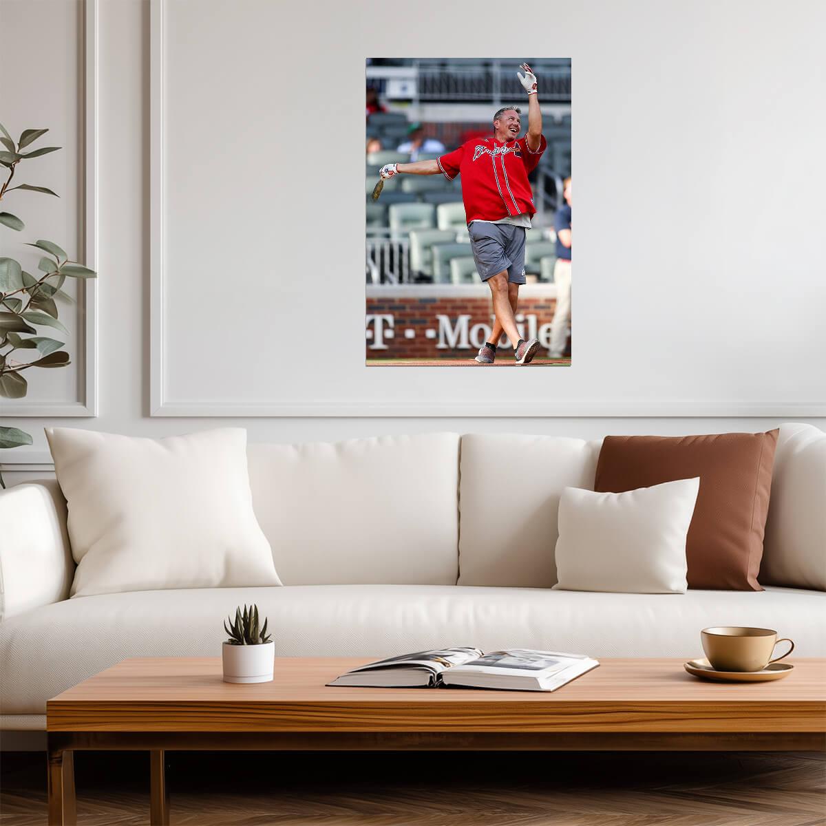 Steve Avery Atlanta Braves | Celebration Photo | Baseball Hall of Fame Poster - Sports Poster