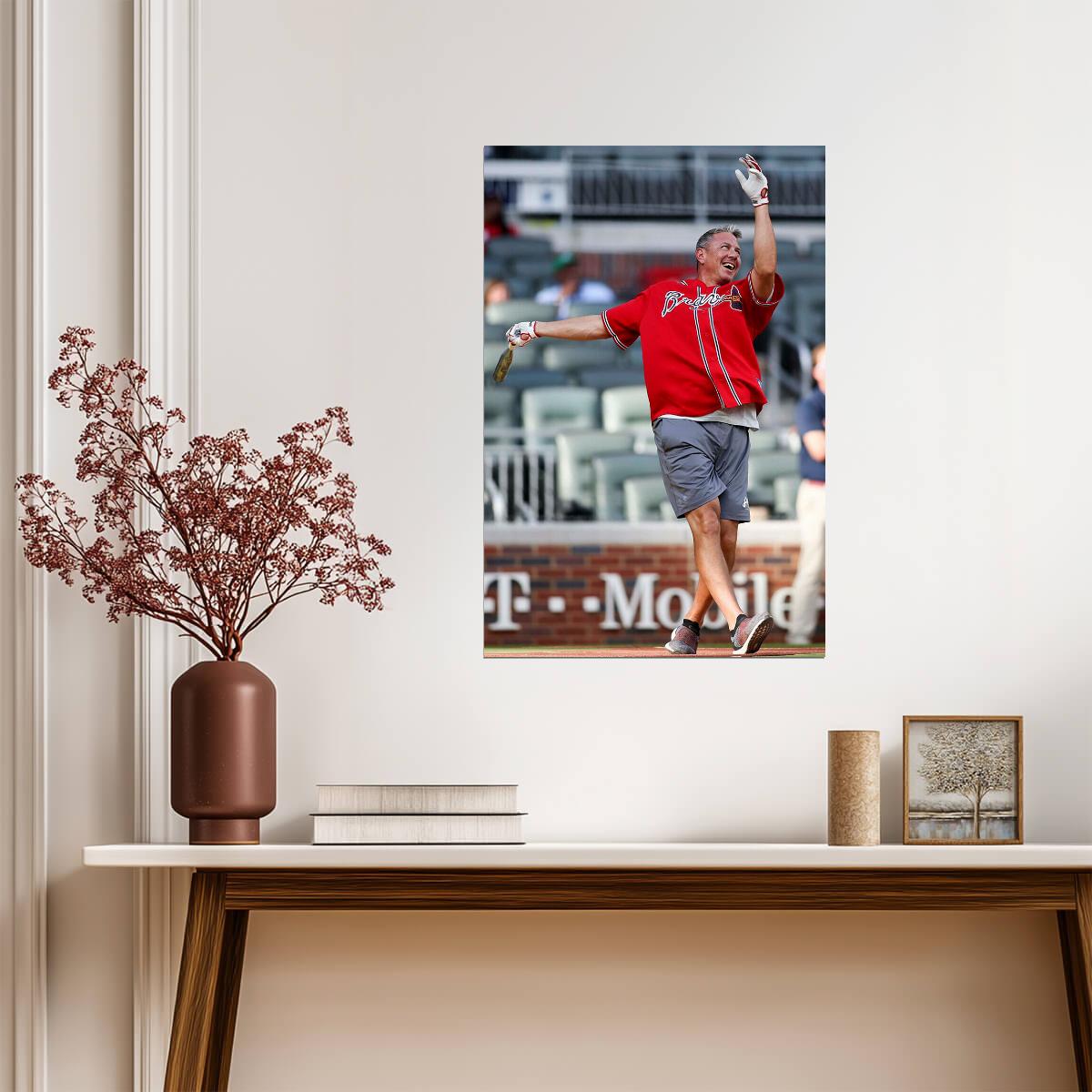 Steve Avery Atlanta Braves | Celebration Photo | Baseball Hall of Fame Poster - Sports Poster