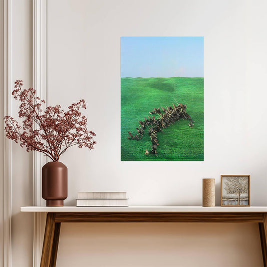 Squid Bright Green Field | Album Cover Poster | Post-Punk Wall Art