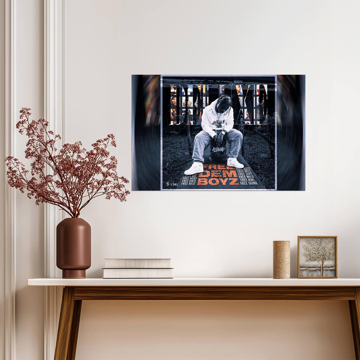 42 Dugg Free Dem Boyz | Album Cover Poster | Hip Hop Wall Art