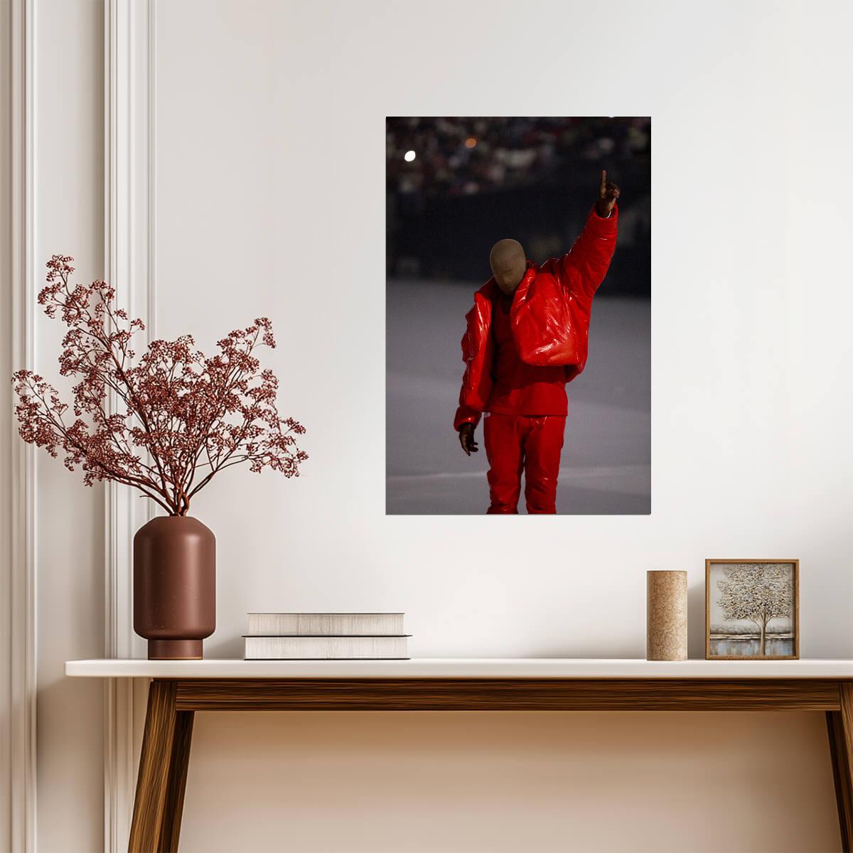 Kanye West Donda Era | Rapper Portrait | Hip Hop Music Poster