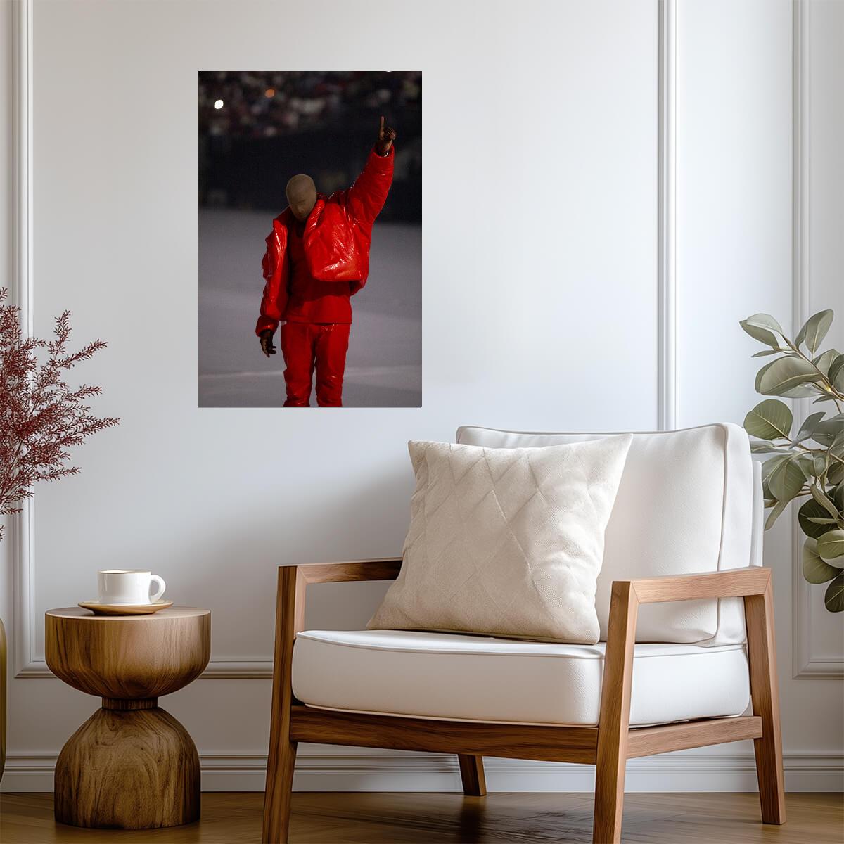 Kanye West Donda Era | Rapper Portrait | Hip Hop Music Poster