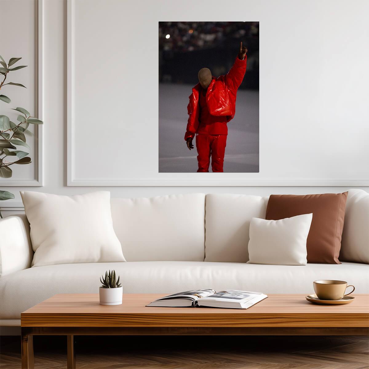 Kanye West Donda Era | Rapper Portrait | Hip Hop Music Poster
