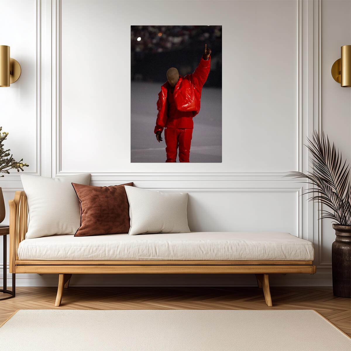 Kanye West Donda Era | Rapper Portrait | Hip Hop Music Poster