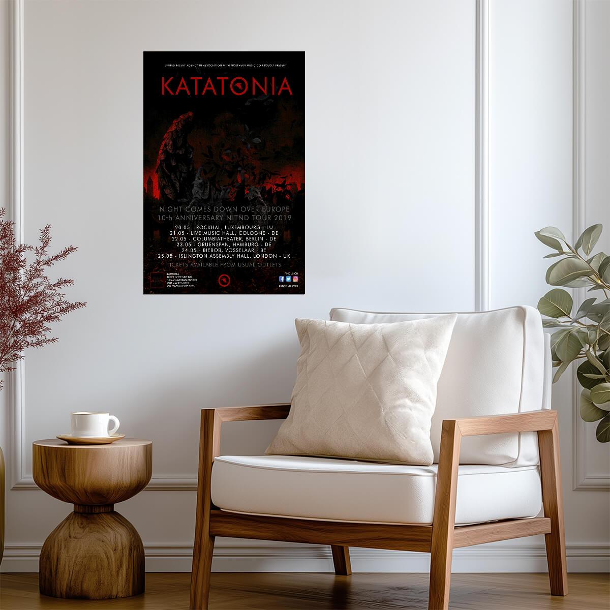 Katatonia Night Is the New Day | Album Cover Poster | Metal Wall Art