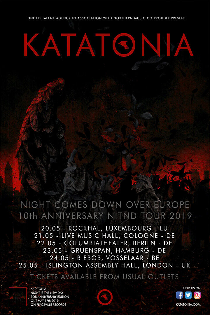 Katatonia Night Is the New Day | Album Cover Poster | Metal Wall Art