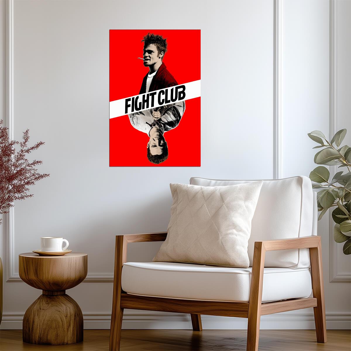 Fight Club | Brad Pitt as Tyler Durden Reflection | Stylized Movie Poster - Movies & TV Poster