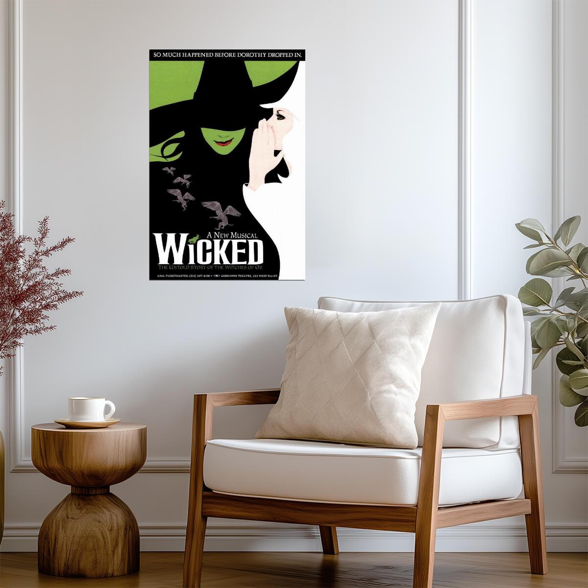 Wicked The Musical | Broadway Poster | Fantasy Musical Wall Art