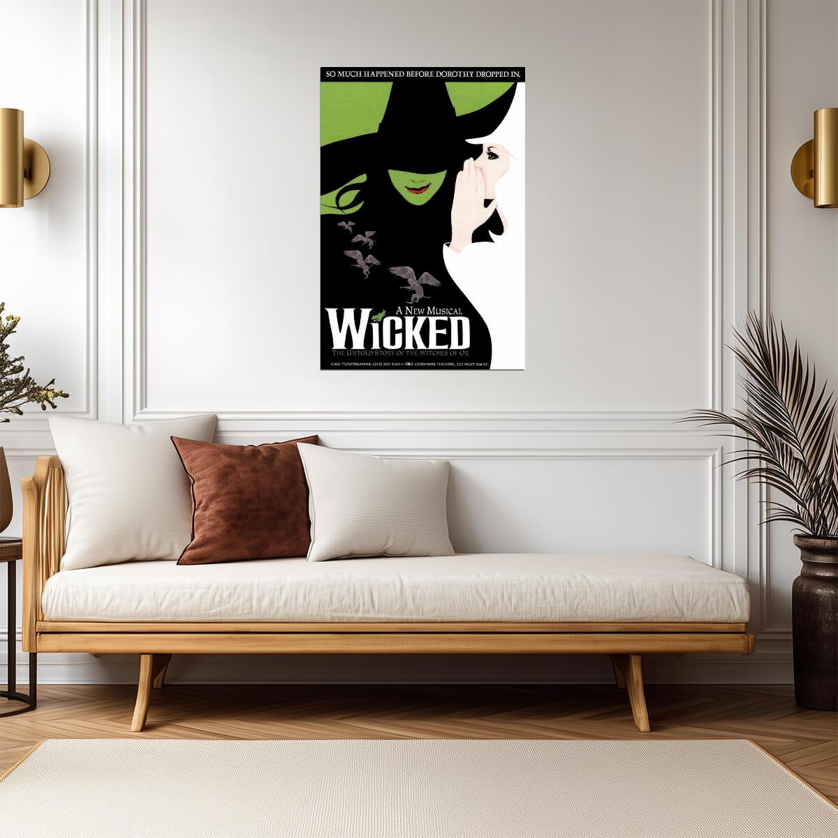 Wicked The Musical | Broadway Poster | Fantasy Musical Wall Art