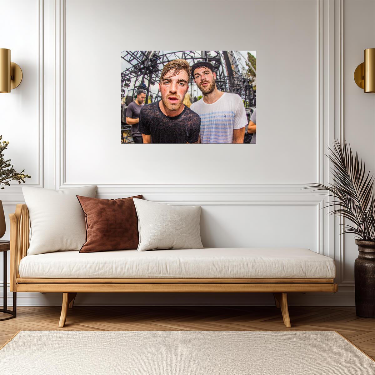 The Chainsmokers | Live Concert Poster | EDM Music Duo Wall Art - Music Poster