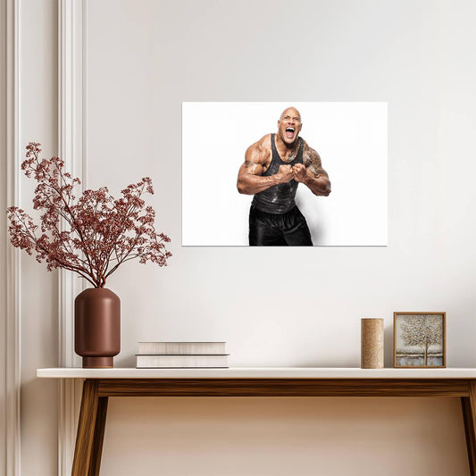 Dwayne Johnson The Rock Arms Crossed | Fitness Motivation Poster | Gym Wall Art - Sports Poster