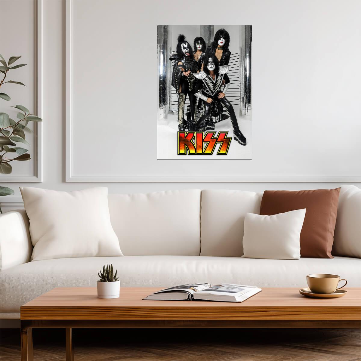 Kiss Band | Rock Music Poster | Classic Rock Legend Art - Music Poster