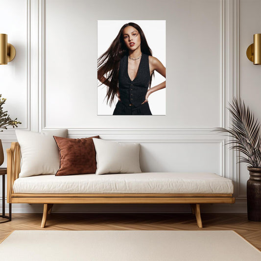 Olivia Rodrigo Modern Photoshoot | Pop Music Star Poster | Celebrity Wall Art - Music Poster