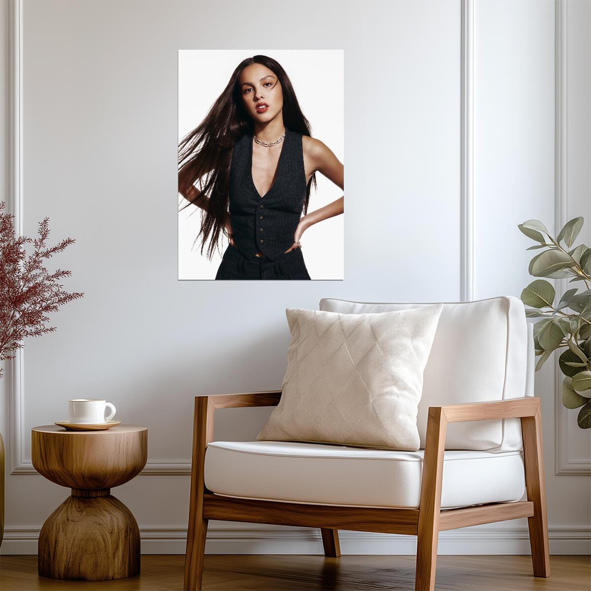 Olivia Rodrigo Modern Photoshoot | Pop Music Star Poster | Celebrity Wall Art - Music Poster