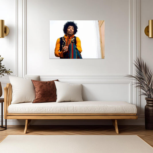 Jimi Hendrix Poster | Vintage Rock Art - Music Poster