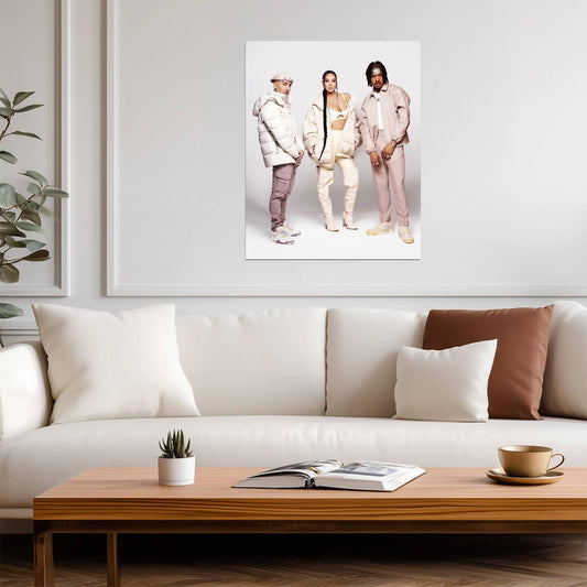 N-Dubz Dappy Tulisa & Fazer | British Hip Hop Group Poster | Modern Music Art - Music Poster
