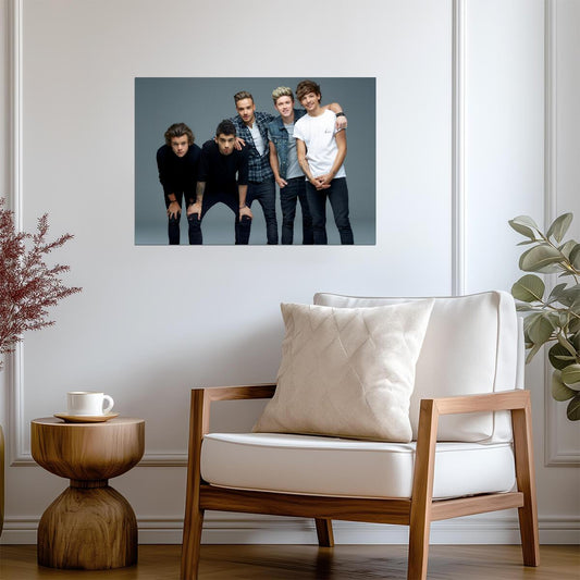 One Direction Group Photoshoot | Pop Music Boy Band Poster | Modern Celebrity Art - Music Poster