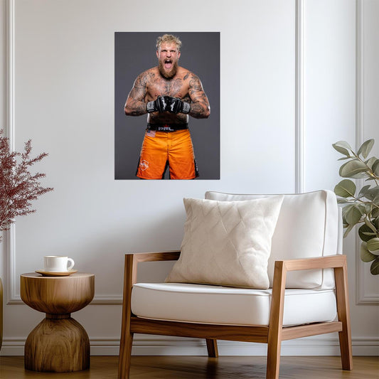 Jake Paul The Problem Child | Boxing Poster | PFL MMA Wall Decor - Sports Poster