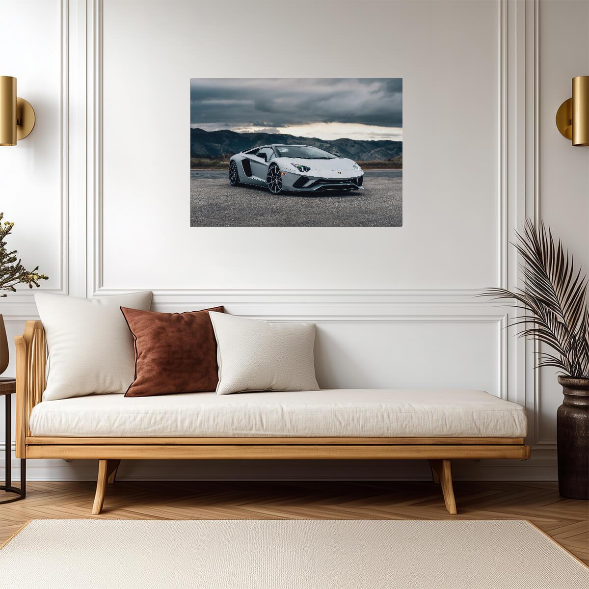 Lamborghini Aventador S Roadster | Italian Supercar Poster | V12 Exotic Car Photography - Cars Poster