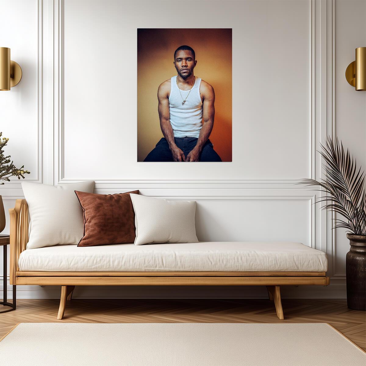 Frank Ocean Portrait | Modern R&B Music Poster | Minimalist Wall Art - Music Poster