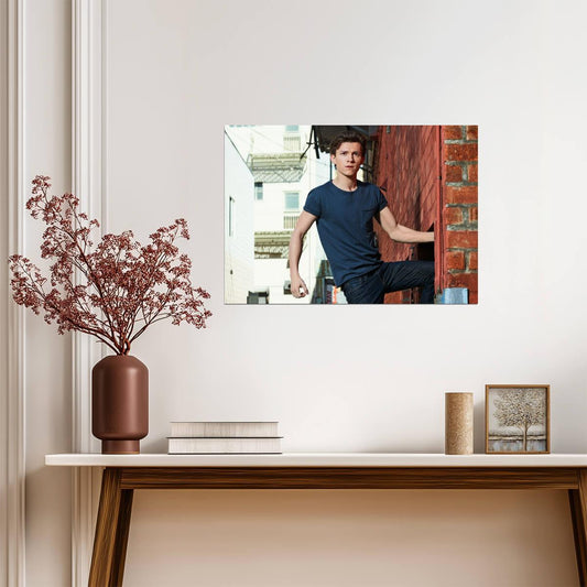 Tom Holland | Celebrity Portrait Poster | Modern Actor Wall Art - Celebrities Poster