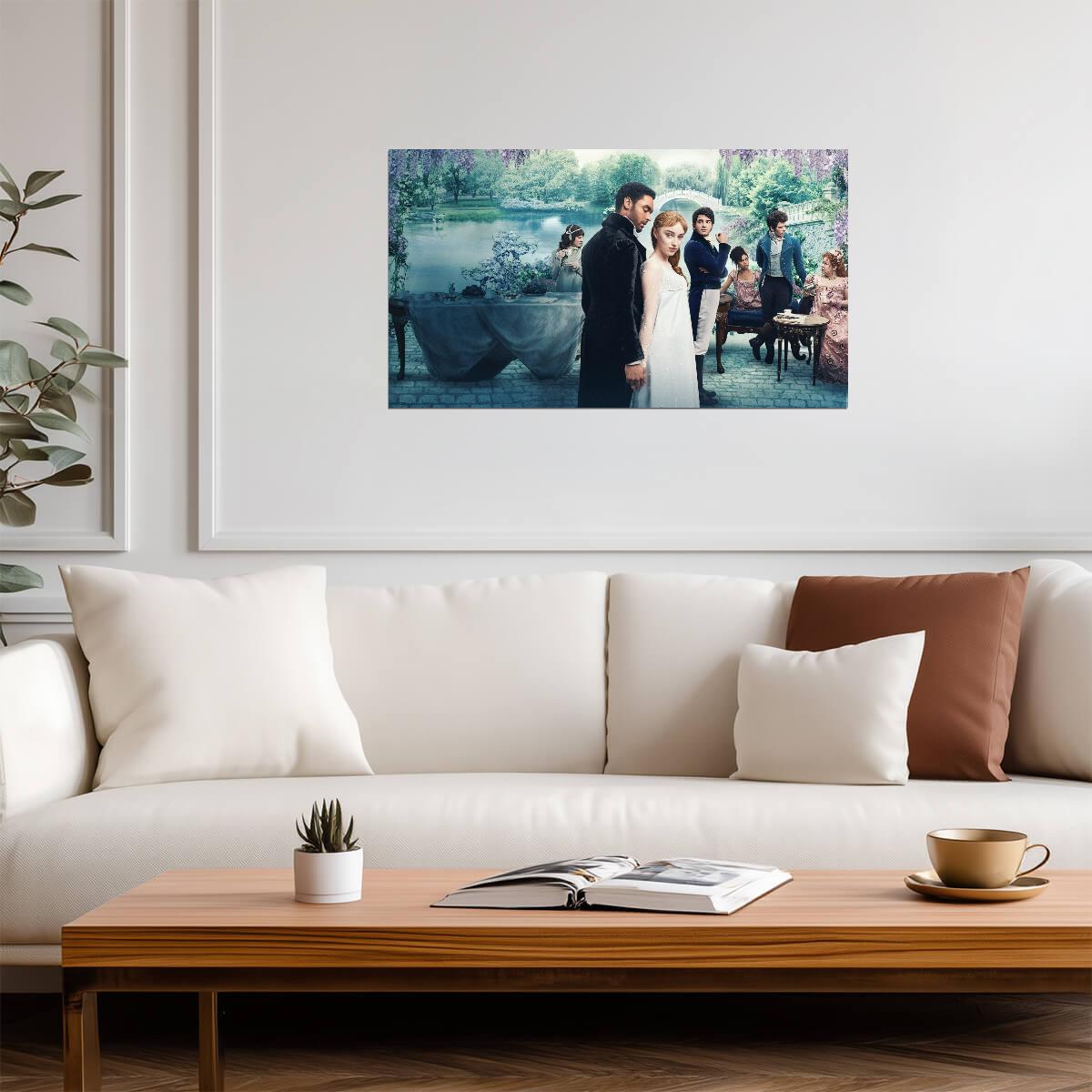 Bridgerton Daphne and Simon | Historical Romance TV Show Poster | Regency Era Wall Art - Movies & TV Poster